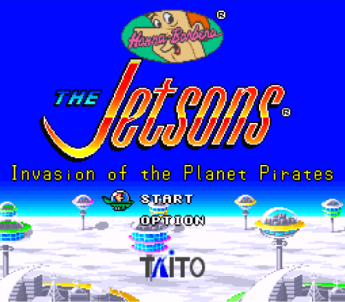 The Jetsons Invasion of the Planet Pirates Title Screen